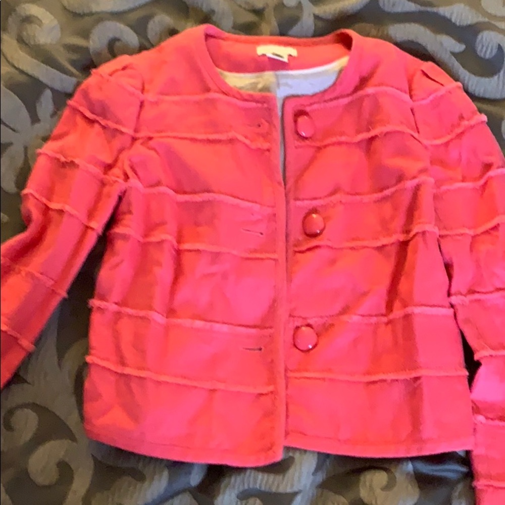 Coral jcrew blazer